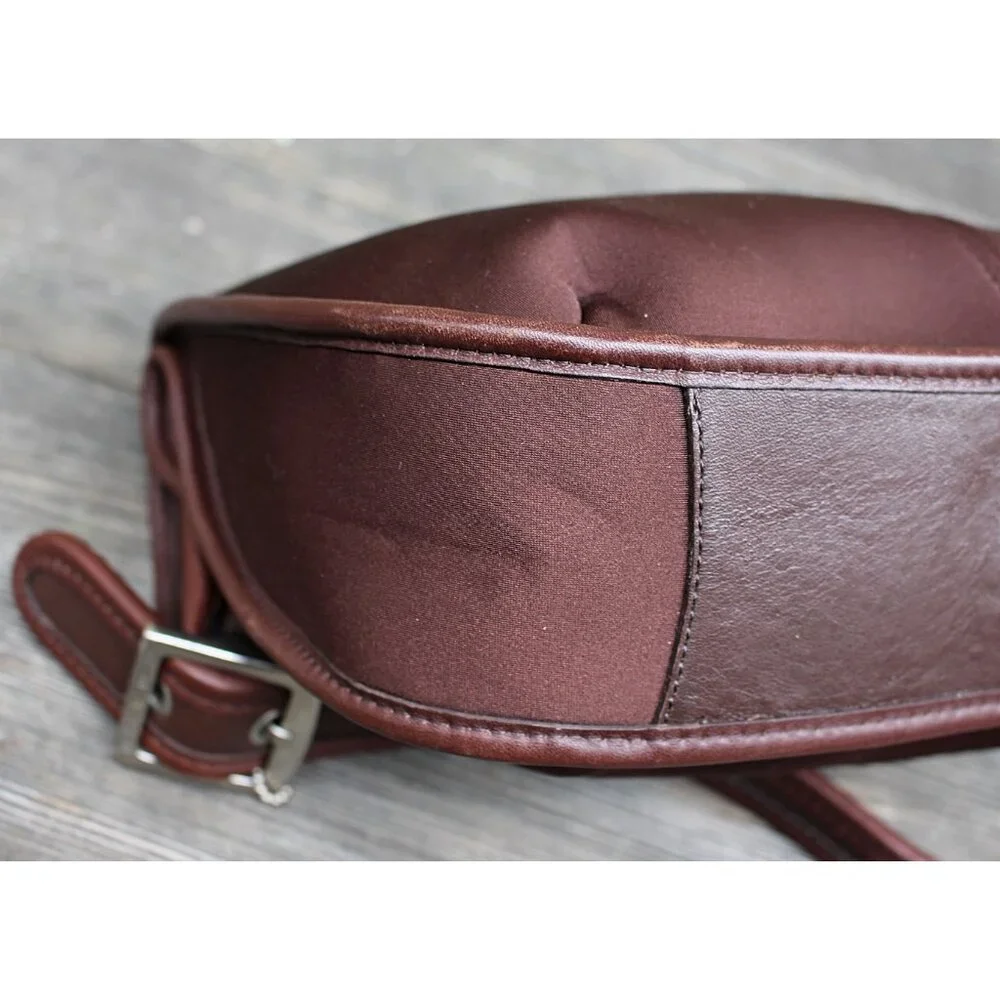 Coach Vintage - Ergo Neo Pocket Zip in Mahogany + Nickel Hardware, Mexico 1998